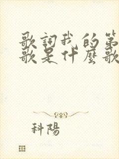 歌词我的第一首歌是什么歌