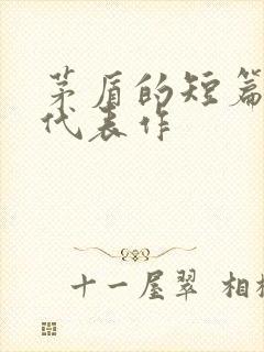 茅盾的短篇小说代表作