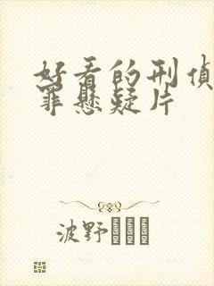 好看的刑侦剧犯罪悬疑片