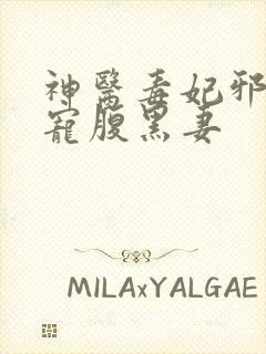 神医毒妃邪王暖宠腹黑妻