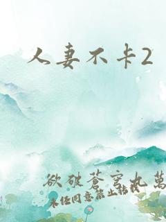人妻不卡2