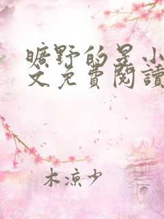 旷野的星小说全文免费阅读