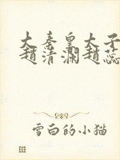 大秦皇太子李辰赵清澜赵蕊小说