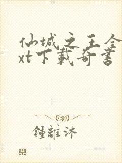 仙城之王全本txt下载奇书网