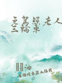 免驾照老人代步三轮车