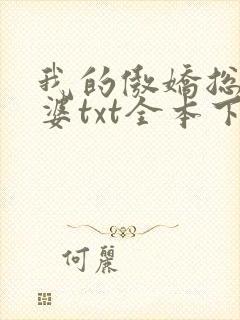 我的傲娇总裁老婆txt全本下载