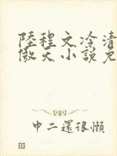 陆程文冷清秋龙傲天小说免费阅读