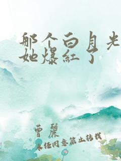 那个白月光替身她爆红了