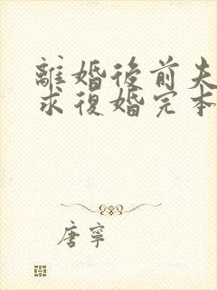 离婚后前夫哭着求复婚完本