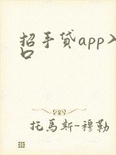 招手贷app入口