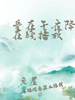 爱在午夜降临前在线播放