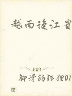 越南后江省地图