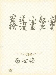 霸道小叔,请轻撩漫画免费下拉式