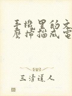 手机里的文件怎么扫描成电子版