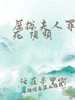 厉总夫人罪不至死 视频