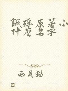 饿殍原著小说叫什么名字