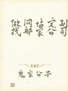 做网站定制开发找哪家公司