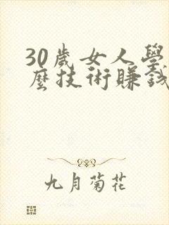 30岁女人学什么技术赚钱