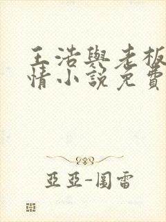 王浩与老板娘言情小说免费阅读