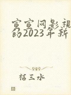 宣宣网影视好看的2023年新电视剧
