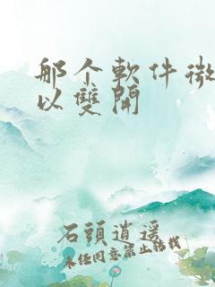 那个软件微信可以双开