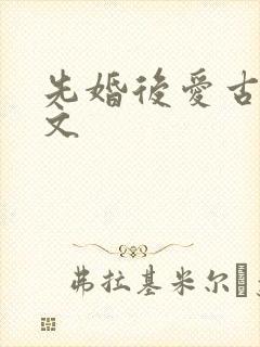 先婚后爱古言甜文