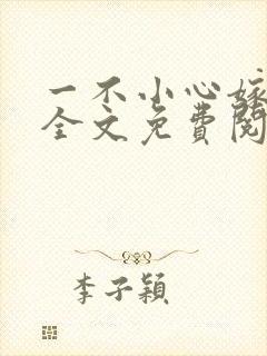 一不小心嫁总裁全文免费阅读