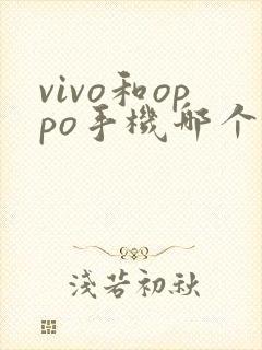 vivo和oppo手机哪个好用