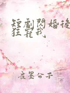 短剧闪婚后大叔狂宠我
