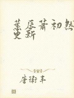 叶辰萧初然手写更新