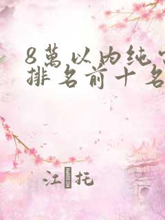 8万以内纯电车排名前十名