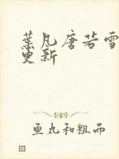 叶凡唐若雪最新更新