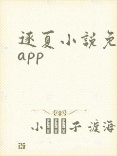 逐夏小说免费看app