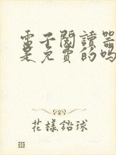 电子阅读器的书是免费的吗