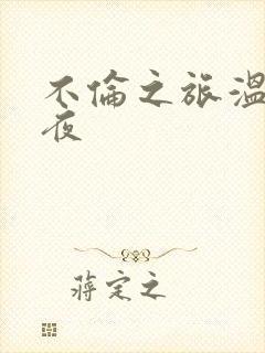 不伦之旅温泉之夜