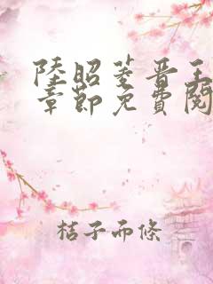 陆昭菱晋王最新章节免费阅读