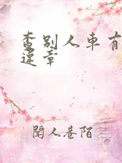 查别人车有没有违章