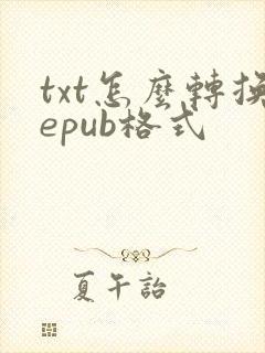 txt怎么转换epub格式
