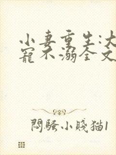 小妻重生:大佬宠不溺全文阅读