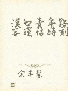 汉口青年路长途客运站时刻表