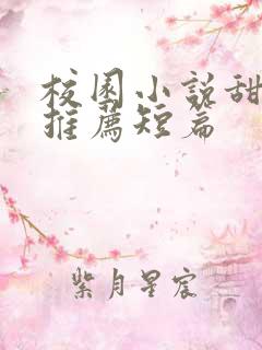 校园小说甜宠文推荐短篇