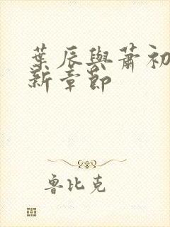 叶辰与萧初然最新章节