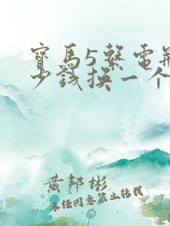 宝马5系电瓶多少钱换一个