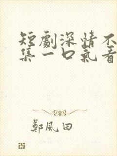 短剧深情不负全集一口气看完