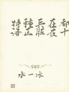 特种兵在都市杨洛正版夜十三