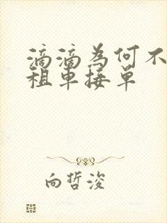 滴滴为何不给出租车接单