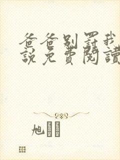 爸爸别罚我乖小说免费阅读