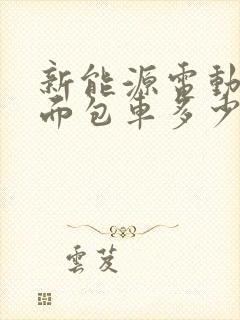 新能源电动货车面包车多少钱