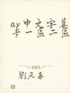 av中文字幕不卡一区二区