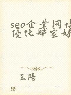 seo企业网站优化哪家好